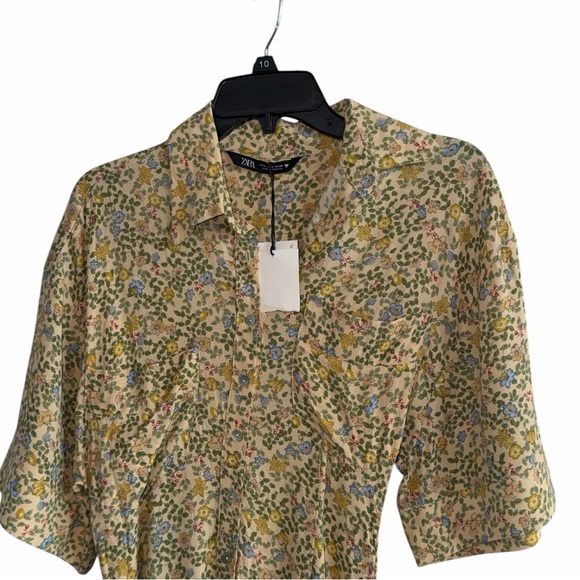 ZARA Maxi Midi Shirt Dress Size Small NWT - Picture 6 of 10